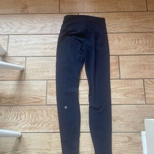 lululemon atheltica Wunder Under Navy Leggings